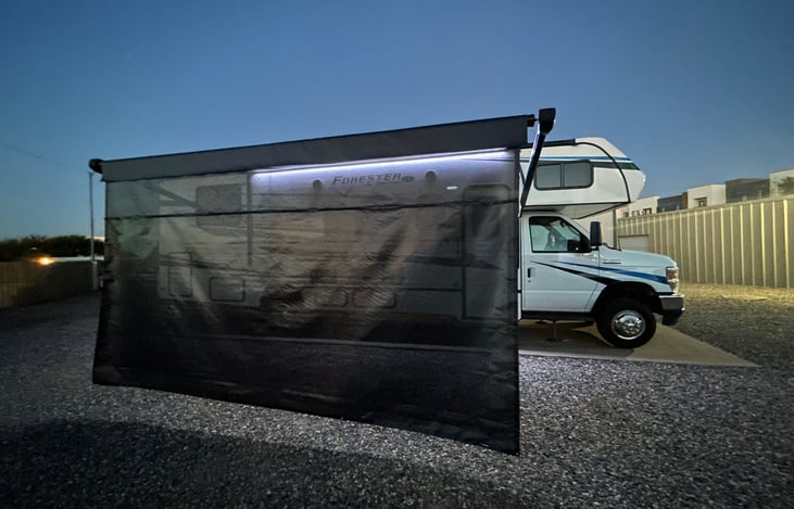 Side Profile With Sunshade and Awning Out