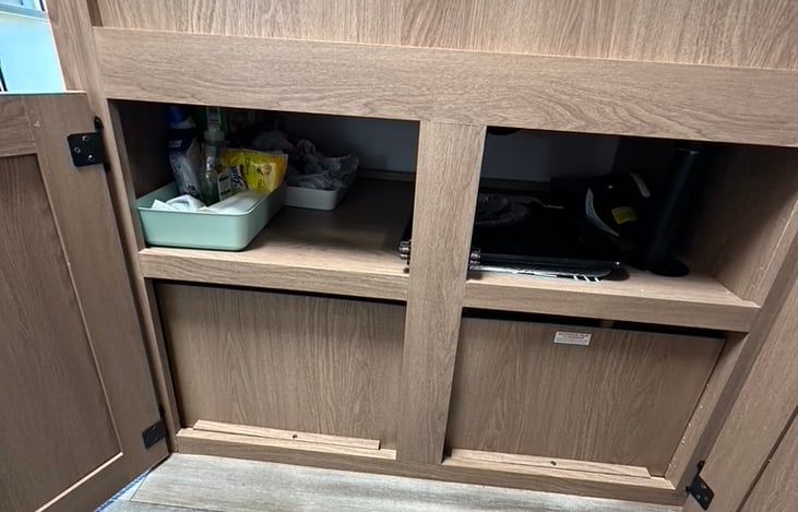 Storage under sink