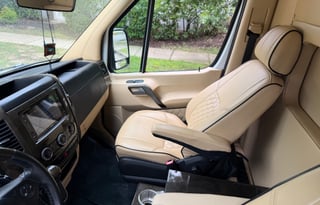 Luxury Mercedes Coach | Massage Chairs & Bathroom