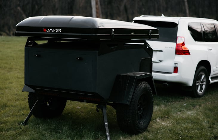 Rear stabilizer bars for extra support when setting up camp.