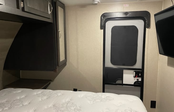 Private entrance in master