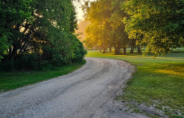 Enjoy a morning sunrise walk