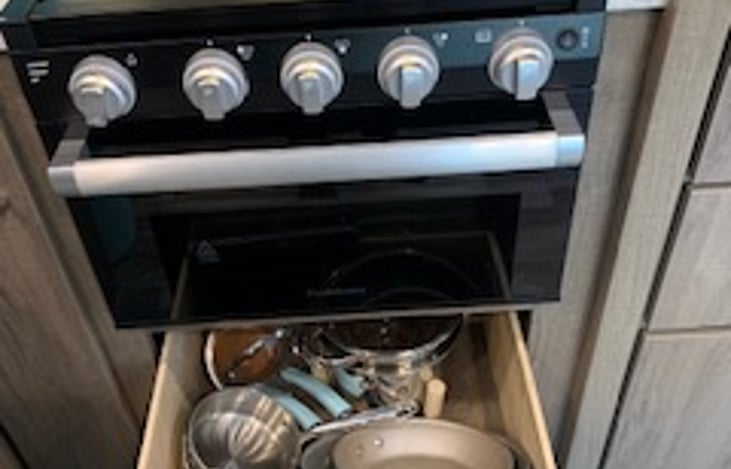 Pots and Pans included