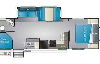 Family-friendly and spacious camper.