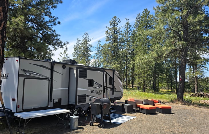 Set up on a insurance paid rental for the summer on private land