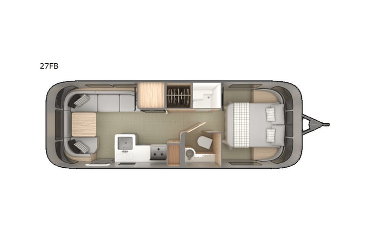 Representative floor plan provided by a trusted RVshare partner.