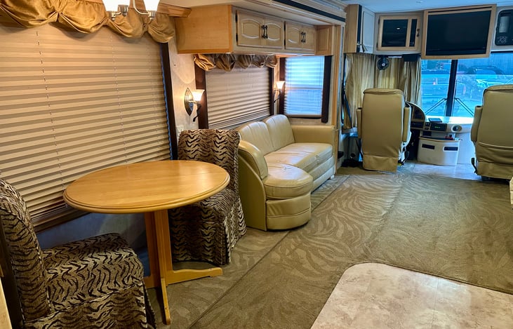 4 chairs are available for the dining table