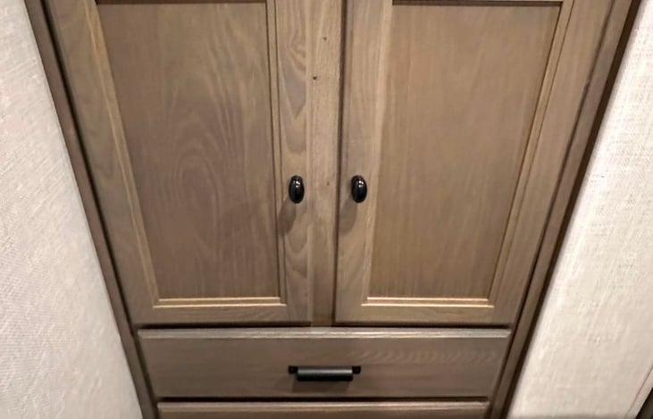 Master bedroom storage.