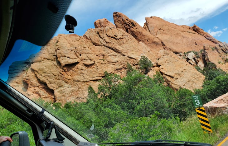 How do you keep your eyes on the road with views like this? Be careful in Colorado if you are not used to the elevation change. Start out at something lower first....:-)