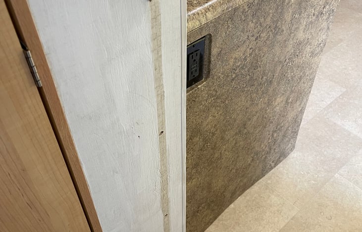 Some wear and tear from the dog. Planning to replace. Current pricing reflects the eyesore.