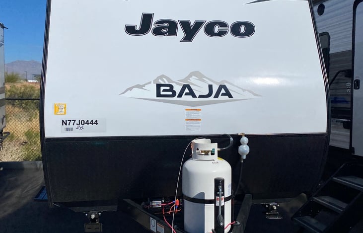 Outside front of Jayco Baja