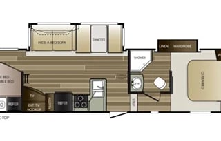 2014 Cougar X-Lite 28RDB 5th Wheel Camper