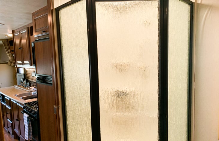 Large walk-in shower