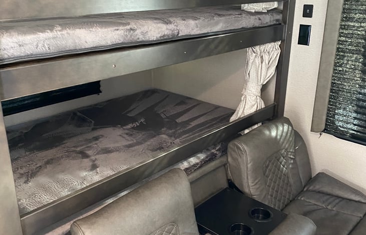 2-full bunks , twin sheets do fit