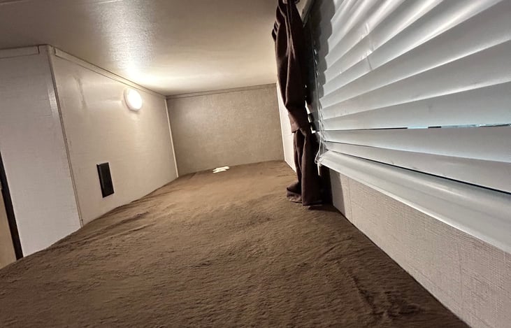 Bunks includes outlet and light.