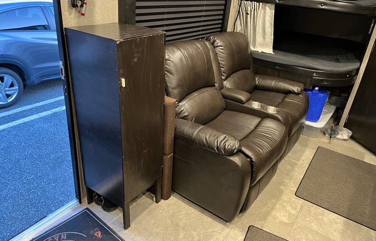 Recliners replaced the dinette which was too small and not that comfortable. These will allow you to relax and take a nice nap.