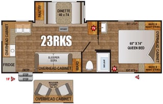 2016 Outdoors RV Creek Side 23RKS
