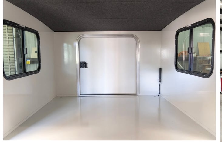 We have added a full size bed to the interior cabin that sleeps two people.