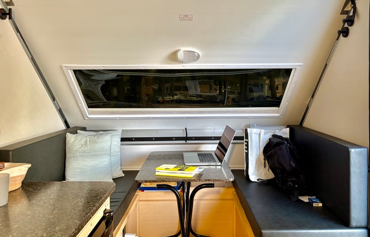 Dinette — can also convert into a twin+ bed.