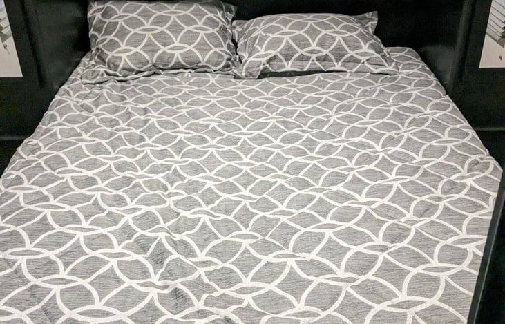 King size bed with foam and pillow top!