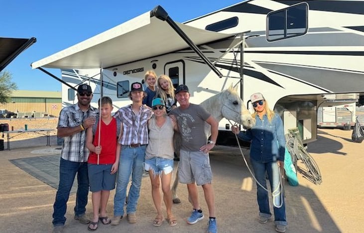 Gary and Tracy R Family at Buckeye Equestrian / Jr Rodeo