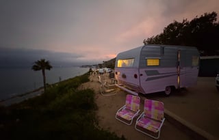 1962 Aristocrat Shasta lowliner-Little Pink