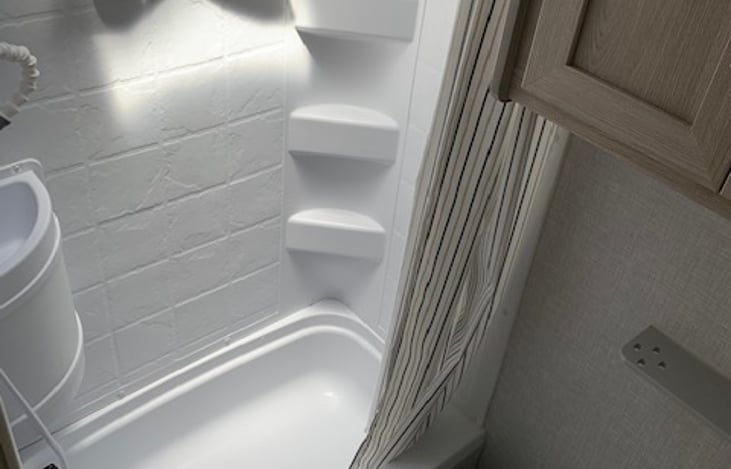 Shower, sink and tub