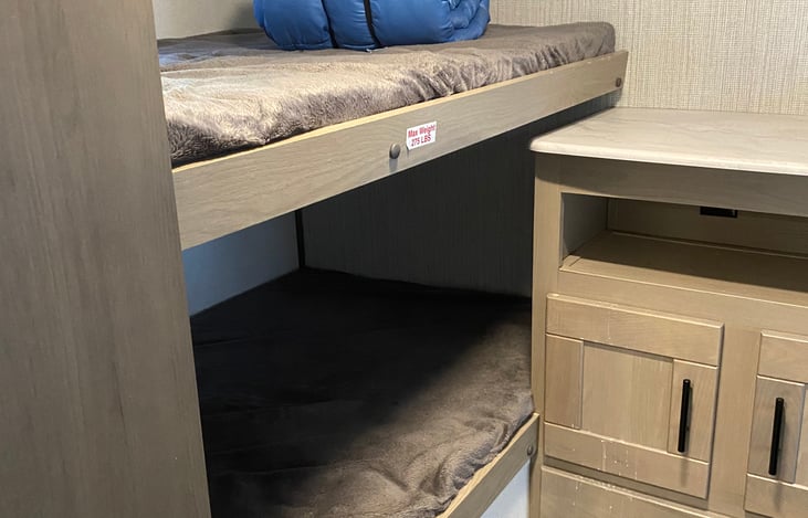 two twins in bunkhouse