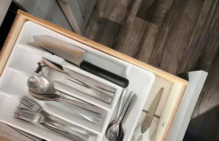 All the silverware you need for your meals.