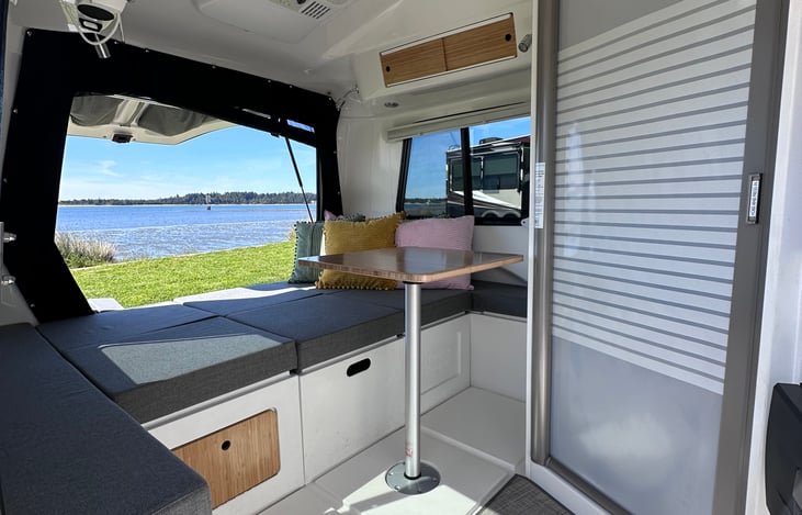 After a long hike throw open the hatch and relax with whatever view you drove up on.