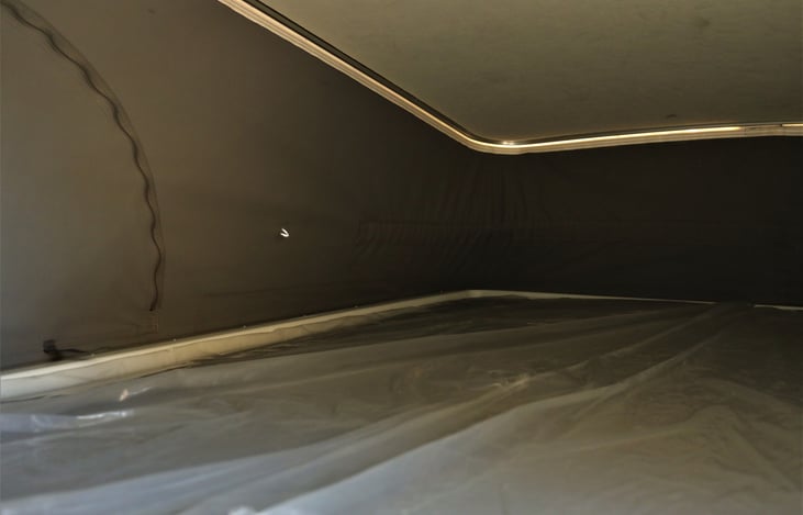 overhead pop-up bed 52" x 75"