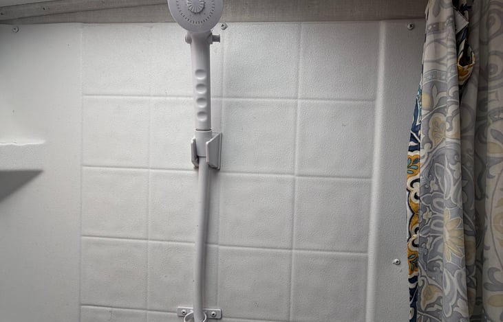 shower inside and outside