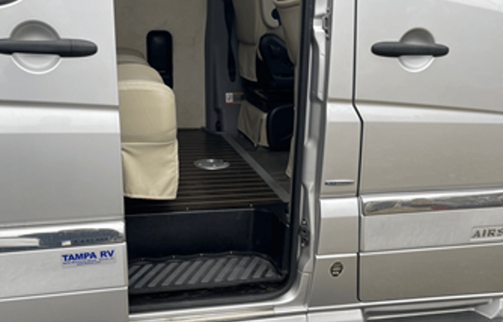 Automatic step; makes it easy to get in and out of RV.