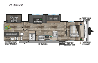 2 bdrm Camper with 2 A/C units!