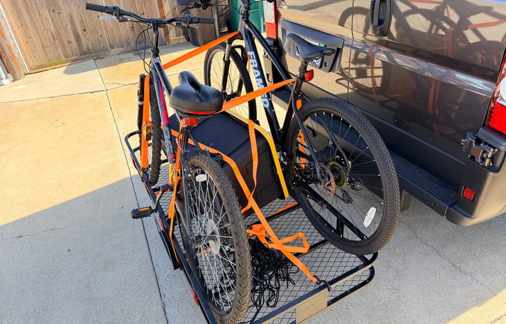 Bikes and storage bins available for rent individually