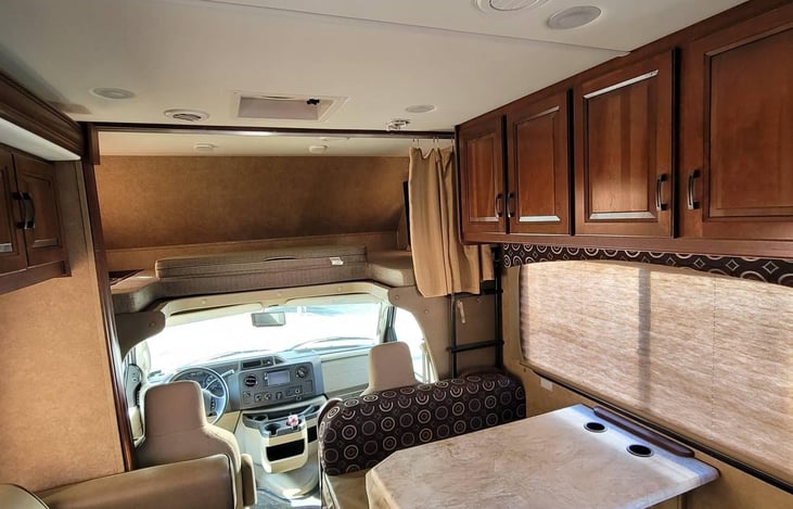 dinette and cabinets