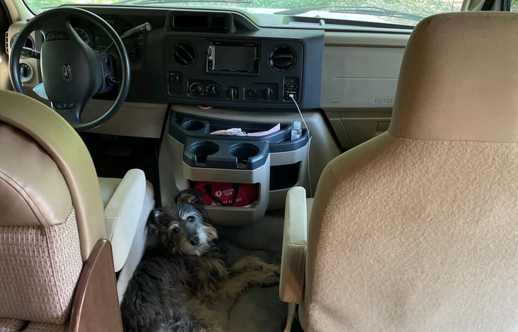 Blanche was always ready to go in The Rambler!