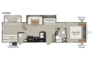 2019 Keystone  Passport G3350 Bunk House!