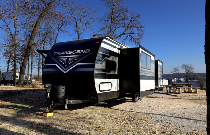 Experience "Loyal" with our 2022 Grand Design Transcend Xplor 251BH located near Table Rock Lake near Branson Missouri and Lake Of The Ozarks. Thank you from us at StoneMountainRVs(dot)com