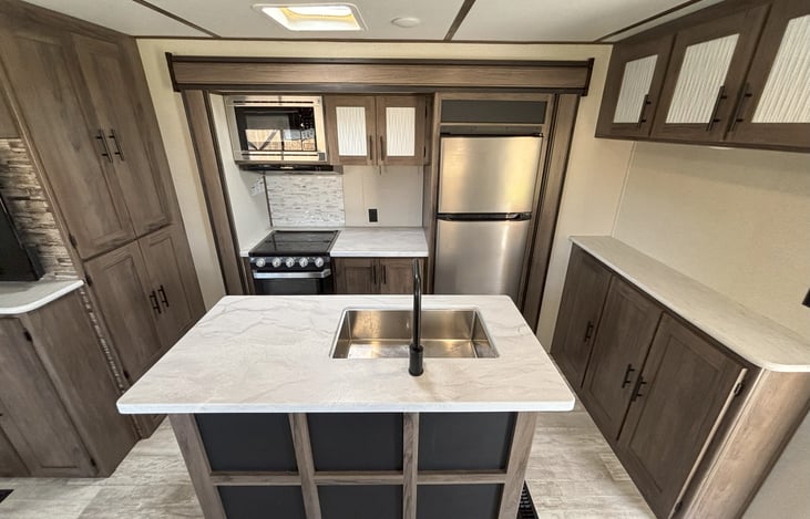 Kitchen Island Prep Area