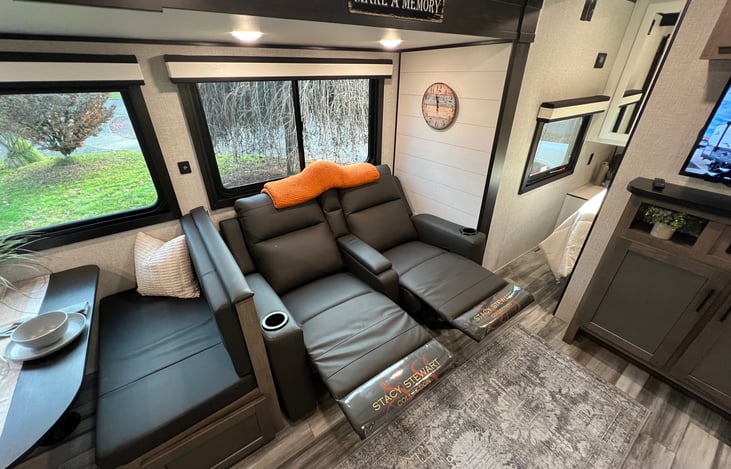 Theatre Chairs fully extended