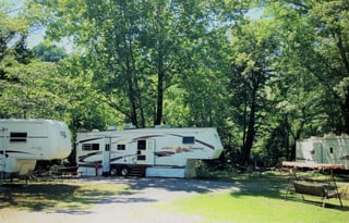 Tranquility by the Creek in 37' Fifth Wheel, 3 Slide Outs, Sleeps 2