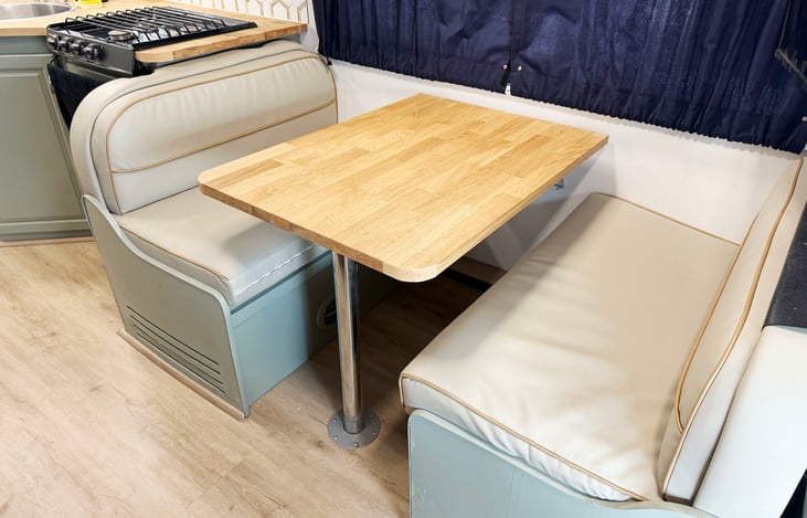 Las Vegas RV Sofa – Comfortable Motorhome Living Area – Burning Man EDC