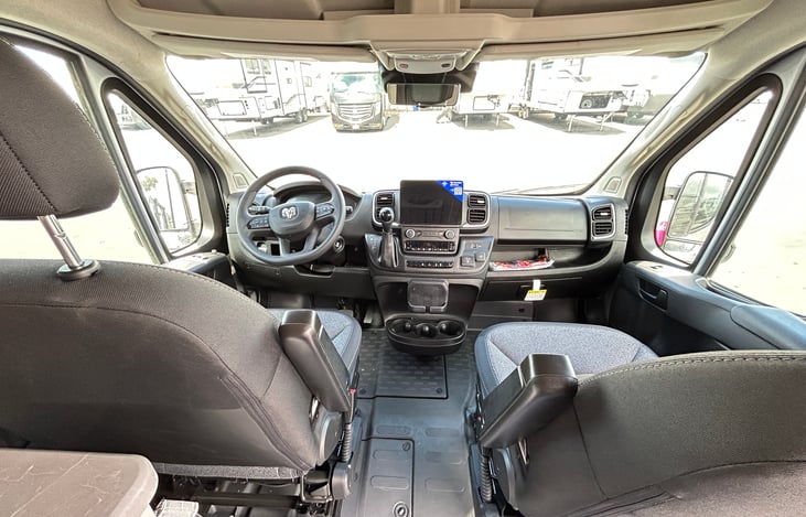 Front section of van