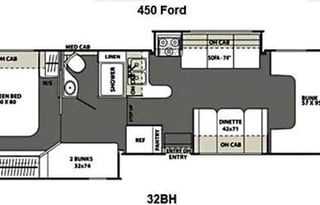 Luxury 2020 32' Coachman Freelander Bunk House