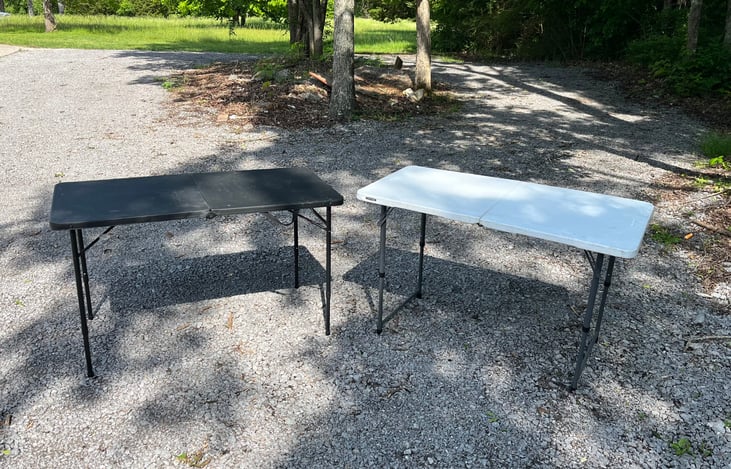 Add-on camping tables