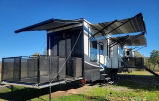 Fuzion Toy Hauler Dual Party Decks Ultimate Style!