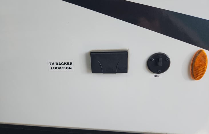 outdooor electric and cable for TV