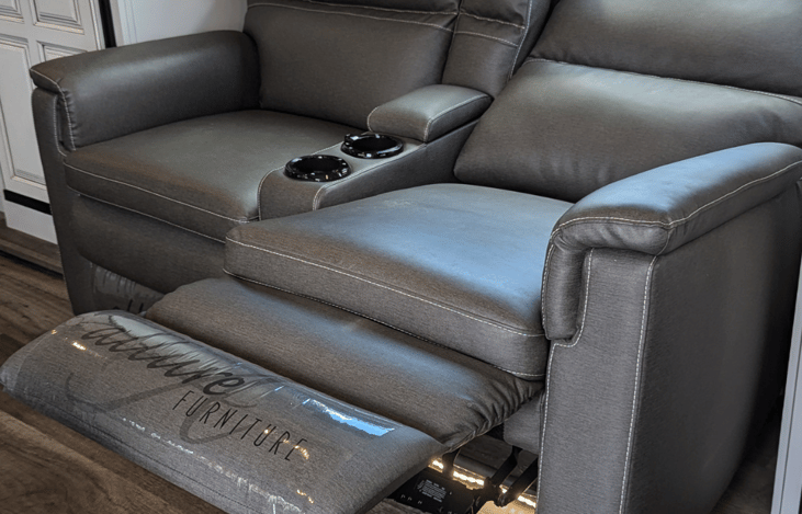 Fully reclinable heated/massage seats