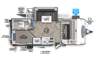 Purple Sage Trailer Rental; 2022 Salem FSX